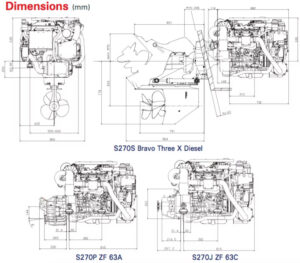 S270 High Speed Diesel – Hyundai SeasALL (California) Dimanesions